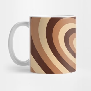 Brown Latte Heart Mug